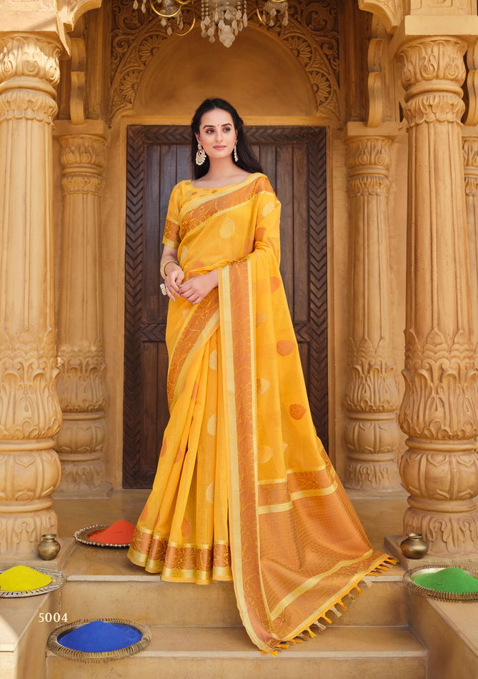 Marina Silk By Siddharth 5001-5006 Party Wear Sarees Catalog